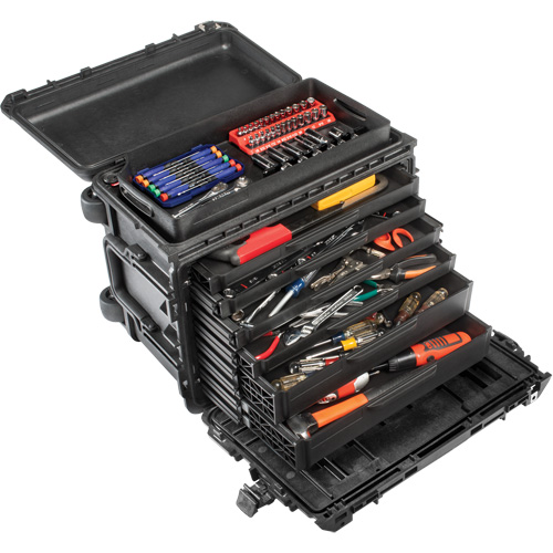 Armoire &agrave; outils mobile Gen 2, 24" la, 6 tiroirs, Noir Pathway Supply LP