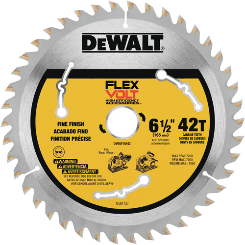 FlexVolt&reg; TrackSaw Blade, 6-1/2", 42 Teeth, Wood Use Pathway Supply LP
