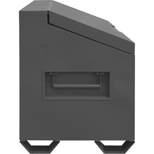 Jobsite Sloped Lid Storage Box, 60" x 30" x 39-3/8", Steel, Grey Pathway Supply LP