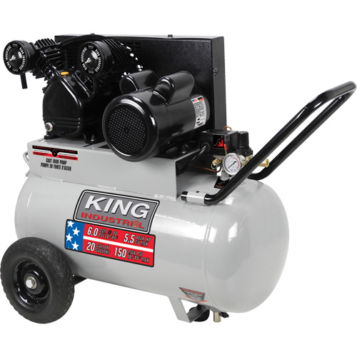 Air Compressor, Electric, 20 Gal. (24 US Gal), 150 PSI, 120/1/240/1 V Pathway Supply LP