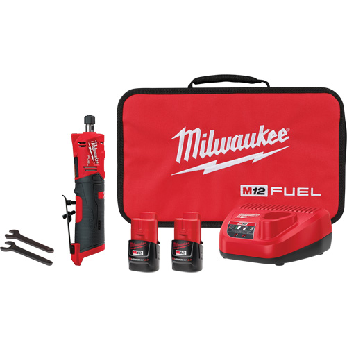 Trousse meuleuse droite M12 Fuel, 1/4" collet, 12 V, Lithium-ion Pathway Supply LP
