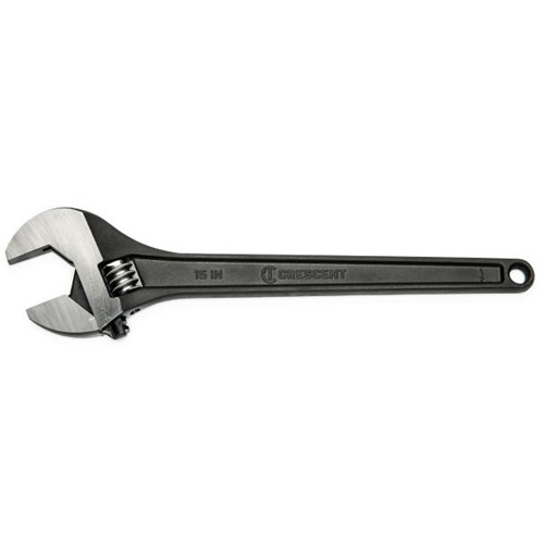 Adjustable Wrench, 15" L, 1-2/3" Max Width, Black Pathway Supply LP