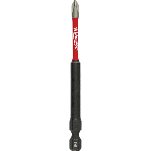 Shockwave Impact-Duty Driver Bit, Phillips, #1 Tip, 1/4" Drive Size, 3-1/2" Length Pathway Supply LP