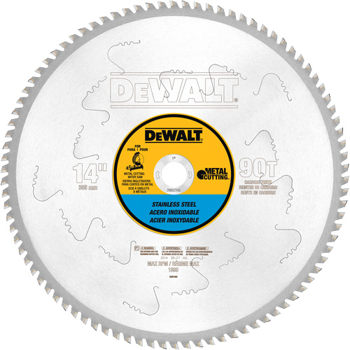 Stainless Steel Cutting Saw Blade, 14", 90 Teeth, Metal Use Pathway Supply LP