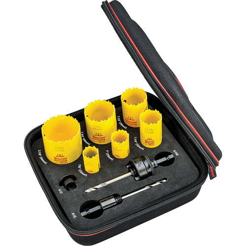 Deep Cut Hole Saw Kit, 9 Pieces Pathway Supply LP