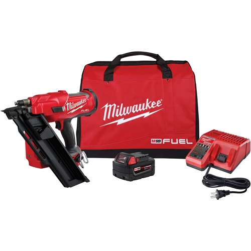 M18 Fuel 30 Degree Nailer Kit, 18 V, Lithium-Ion Pathway Supply LP