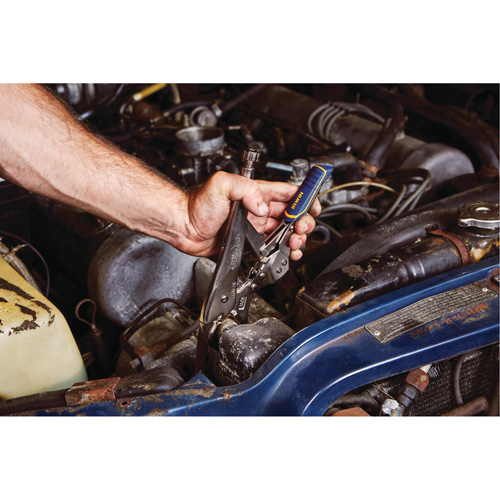 Vise-Grip&reg; Fast Release 10WR Locking Pliers with Wire Cutter, 10" Length, Curved Jaw Pathway Supply LP