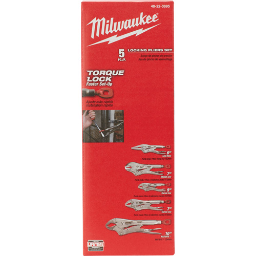 Torque Lock Locking Pliers Kit, 5 Pieces Pathway Supply LP
