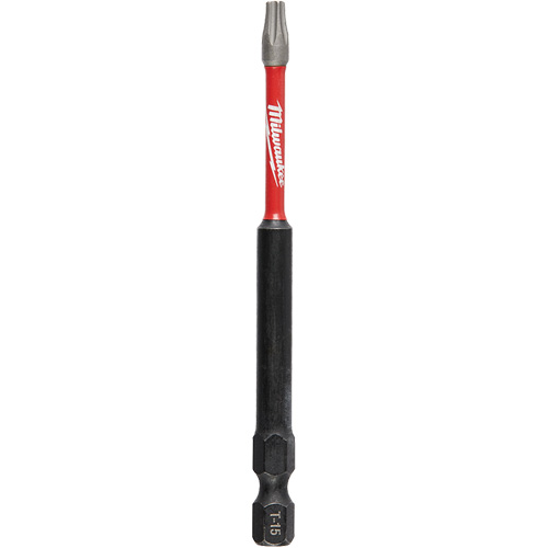 Embout de tournevis Shockwave Impact Duty, Torx, Embout T-15, Prise 1/4", Longueur 3-1/2" Pathway Supply LP