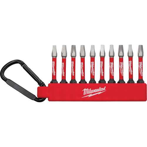 Jeu dembouts pour tournevis &agrave; chocs Shockwave, Carr&eacute;e, #2, Prise 1/4" Pathway Supply LP