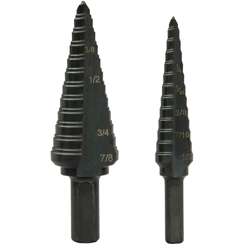 Step Bit Set, 1/8"/3/16" - 1/2"/7/8"  Pathway Supply LP