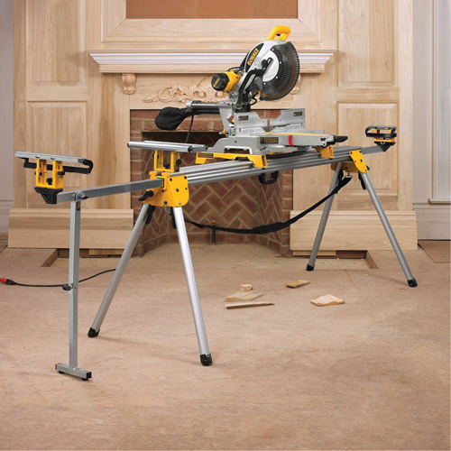 Double Bevel Sliding Compound Mitre Saw with Stand Pathway Supply LP