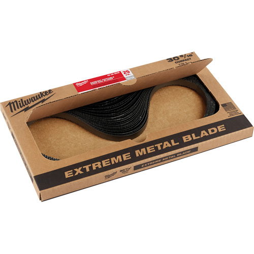 Extreme Metal Band Saw Blades, High Speed Steel, 30-9/16" L x 1/2" W x 0.02" Thick, 8/10 TPI Pathway Supply LP