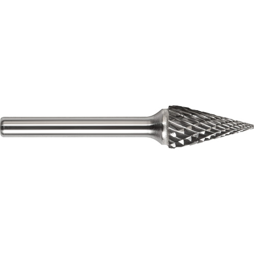 Drillco&reg; Magnum Double Cut Solid Carbide Burr, SM-5, 1/2" Dia., 1/4" Shank, 7/8" Depth of Cut Pathway Supply LP