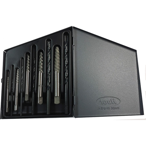 Jeu d'extracteurs de vis Drillco avec forets, Carbure, 10 Morcea Pathway Supply LP