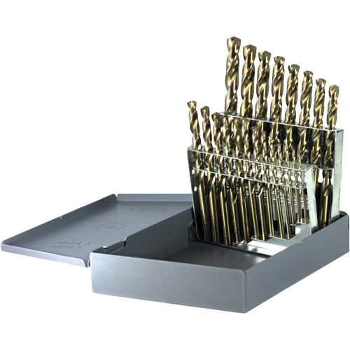 Jeu de forets courts &agrave; usage intensif Drillco, 21 morceaux, Cobalt Pathway Supply LP