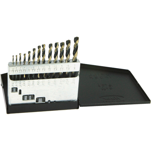 DRILLCO Metric Jobber Length Drill Bit Set, 13 Pieces, High Speed Steel Pathway Supply LP