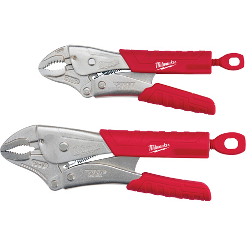 Torque Lock Curved Jaw Locking Pliers Set, 2 Pieces Pathway Supply LP