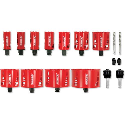 Plumber's Bi-Metal Hole Saw Set, 17 Pieces Pathway Supply LP