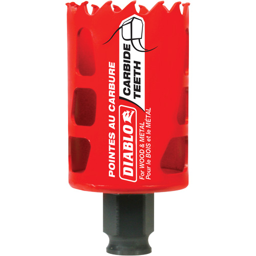 Scie cloche pour bois et m&eacute;tal, 1-3/4", Profondeur de la coupe 2-3/8", Carbure Pathway Supply LP