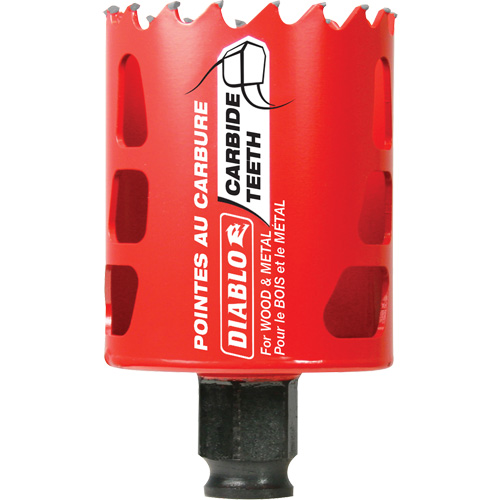 Scie cloche pour bois et m&eacute;tal, 2", Profondeur de la coupe 2-3/8", Carbure Pathway Supply LP