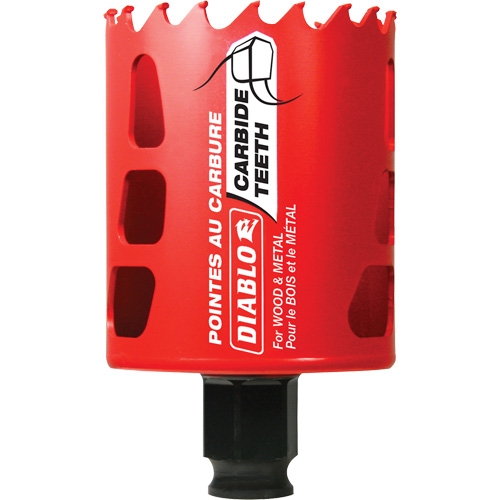 Scie cloche pour bois et m&eacute;tal, 2-1/4", Profondeur de la coupe 2-3/8", Carbure Pathway Supply LP