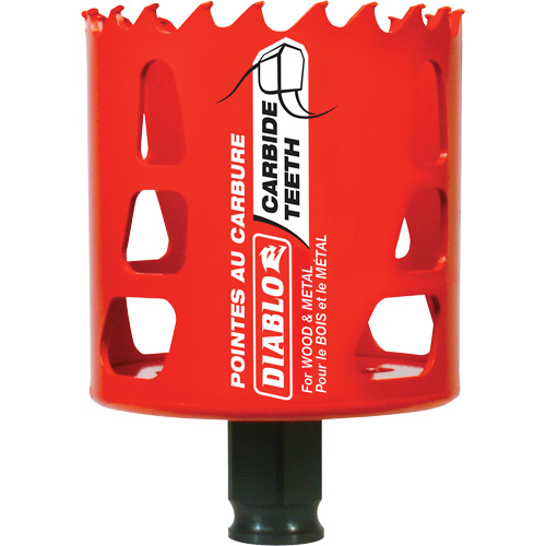 Wood & Metal Hole Saw, 2-1/2", 2-3/8" Depth of Cut, Carbide Pathway Supply LP