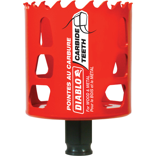 Scie cloche pour bois et m&eacute;tal, 2-9/16", Profondeur de la coupe 2-3/8", Carbure Pathway Supply LP