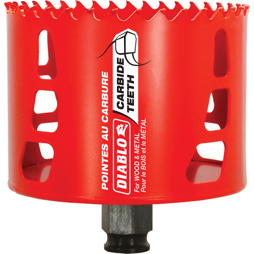 Scie cloche pour bois et m&eacute;tal, 3-1/2", Profondeur de la coupe 2-3/8", Carbure Pathway Supply LP