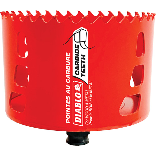 Scie cloche pour bois et m&eacute;tal, 4", Profondeur de la coupe 2-3/8", Carbure Pathway Supply LP