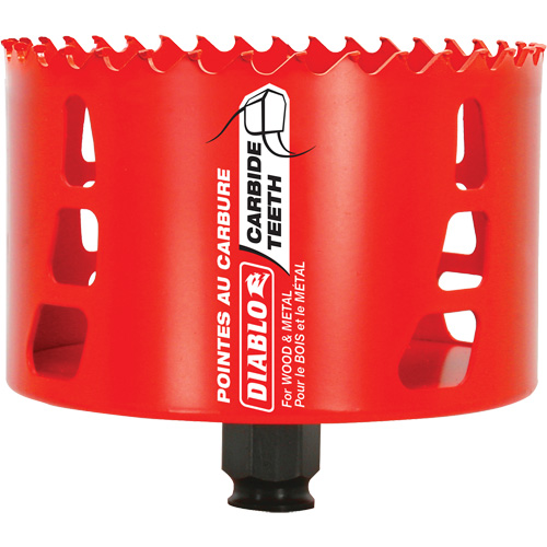 Scie cloche pour bois et m&eacute;tal, 4-1/8", Profondeur de la coupe 2-3/8", Carbure Pathway Supply LP