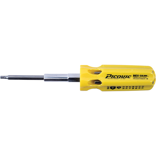 Hex-Calibre SAE Multi-Bit Screwdriver, Plastic Handle Pathway Supply LP