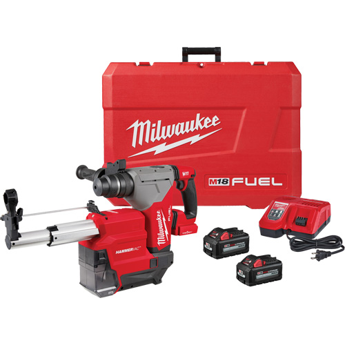 M18 Fuel SDS Plus Rotary Hammer with Hammervac Dust Extractor Kit, 18 V, 1-1/8" - 3", 800 RPM Pathway Supply LP