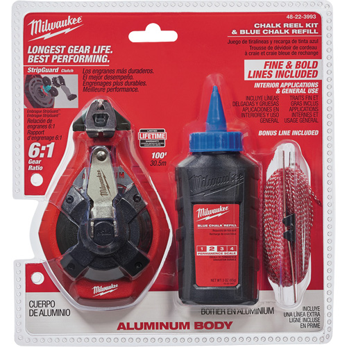 Trousse de cordeau &agrave; craie avec ligne en prime Pathway Supply LP