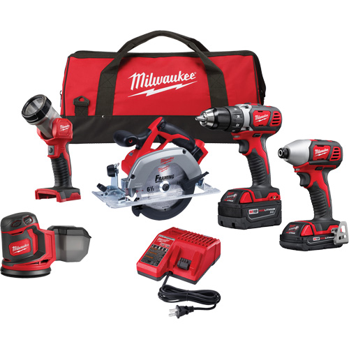 M18 5-Tool Combo Kit, Lithium-Ion, 18 V Pathway Supply LP