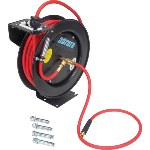 Hose Reel, Air/Water, 1/4" x 35', Single Hose, 300 psi Pathway Supply LP