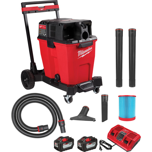 Aspirateur sec/humide sans fil &agrave; bloc-pile double M18 Fuel, 18 V, Capacit&eacute; 12 gal. Pathway Supply LP