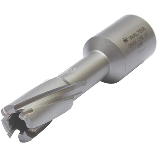 Core Cut Annular Cutter with Weldon Shank, 12 mm Diameter, Carbide, 30 mm Depth of Cut, 3/4" Shank Pathway Supply LP