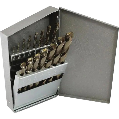 Triumph&reg; MRO Plus&reg; Jobber Length Drill Bit Set, 21 Pieces, High Speed Steel Pathway Supply LP