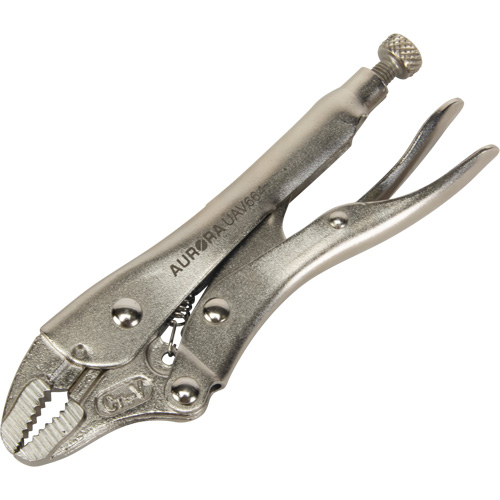 Locking Pliers with Wire Cutter, 5" Length, Curved Jaw Pathway Supply LP