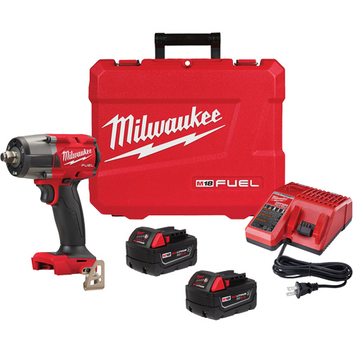 M18 Fuel Mid-Torque Impact Wrench with Friction Ring Kit, 18 V, 1/2" Socket Pathway Supply LP