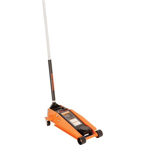 964D 2XP Floor Jack, 4 Ton(s) Capacity, 4-1/3" Lowered, 20-1/2" Raised, Manual Hydraulic Pathway Supply LP