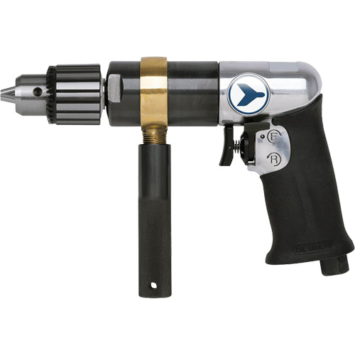 AD12VSRK Variable Speed Air Drill, 6 CFM, 1/4" NPT, 82 dBA, 1/2" Chuck, Keyed Pathway Supply LP