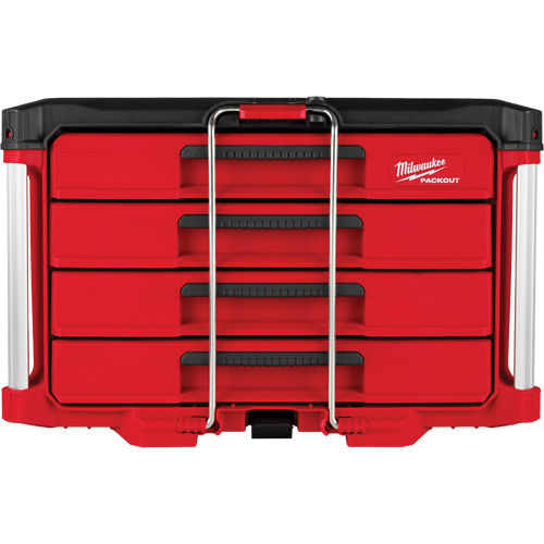 Boîte &agrave; outils avec 4 tiroirs PackOut, 16-3/10" x 22-1/5" x 14-3/10", Rouge Pathway Supply LP