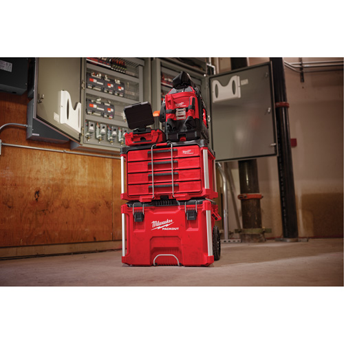 Boîte &agrave; outils avec 4 tiroirs PackOut, 16-3/10" x 22-1/5" x 14-3/10", Rouge Pathway Supply LP
