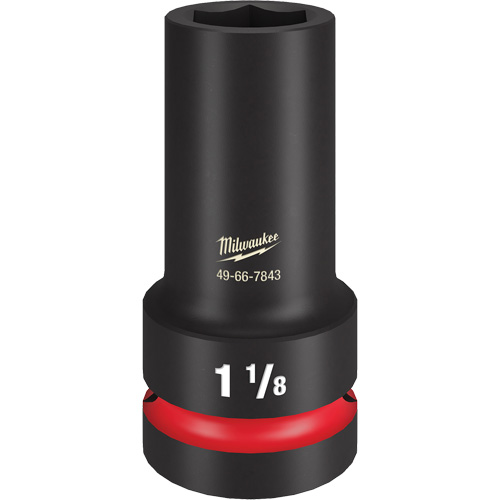 Douille &agrave; paroi extra mince Shockwave Impact Duty, Chocs, 1-1/8", Prise 1", 6 pans, Profond Pathway Supply LP