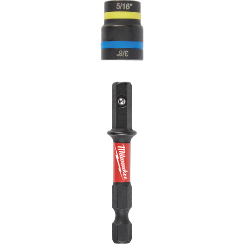 Shockwave Impact Duty Quik-Clear 2-in-1 Nut Driver, 5/16"/3/8" Drive, 2-1/2" L, Magnetic Pathway Supply LP