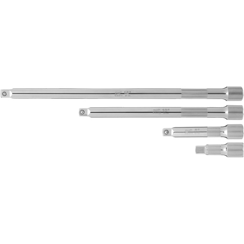 Drive Extension Set, 1/2" Drive, Chrome Finish, 4 Pcs Pathway Supply LP