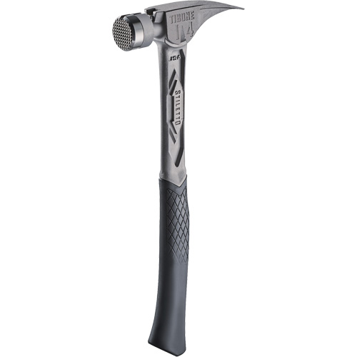 TIBONE Milled Titanium Framing Hammer, 14 oz., Solid Steel Handle, 15-1/4" L Pathway Supply LP