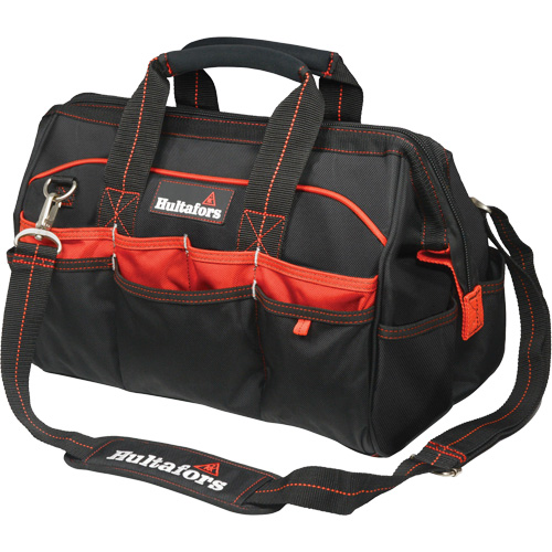 16" Tradesman's Tool Bag, Ballistic Polyester, Black/Red Pathway Supply LP